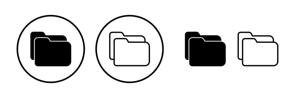 Folder icon vector. document folder icon イラスト素材