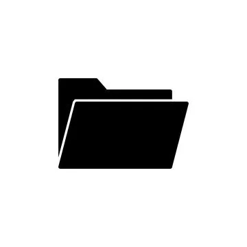 Folder icon vector. document folder icon Stock Illustration