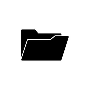 Folder icon vector. document folder icon Stock Illustration