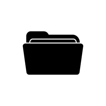 Folder icon vector. document folder icon Stock Illustration