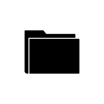 Folder icon vector. document folder icon Stock Illustration
