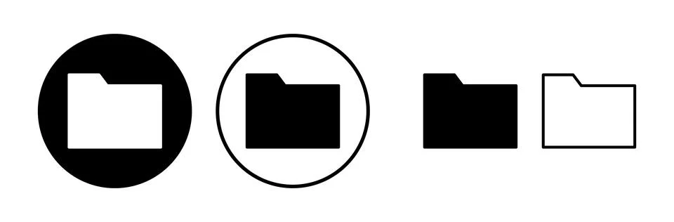 Folder icon vector. document folder icon Stock Illustration
