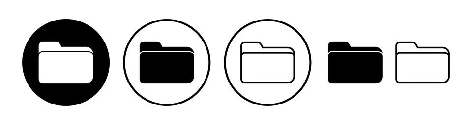 Folder icon vector. document folder icon 스톡 일러스트