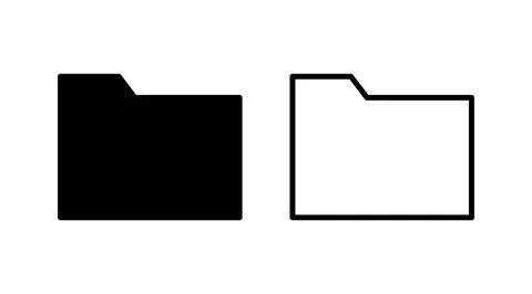 Folder icon vector. document folder icon Stock Illustration