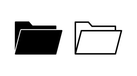 Folder icon vector. document folder icon Stock Illustration
