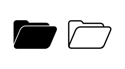 Folder icon vector. document folder icon Stock Illustration