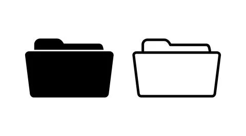 Folder icon vector. document folder icon Stock Illustration