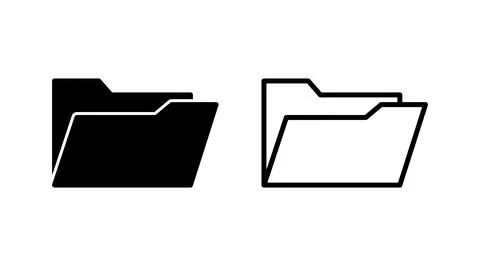 Folder icon vector. document folder icon Illustrazione stock