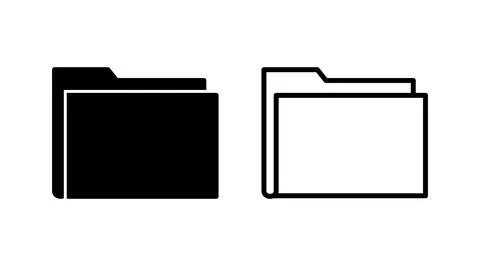 Folder icon vector. document folder icon Stock Illustration