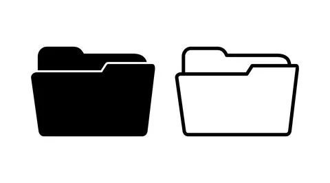 Folder icon vector. document folder icon Stock Illustration