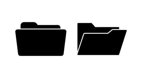 Folder icon vector. document folder icon Stock Illustration