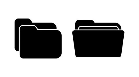 Folder icon vector. document folder icon Stock Illustration