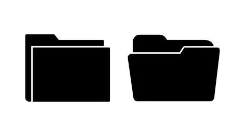 Folder icon vector. document folder icon Stock Illustration