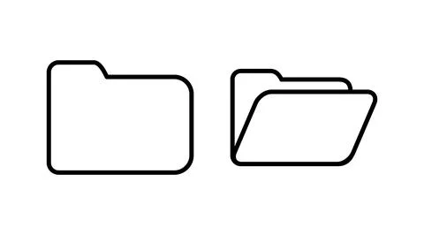 Folder icon vector. document folder icon Stock Illustration