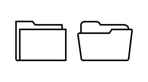 Folder icon vector. document folder icon Stock Illustration