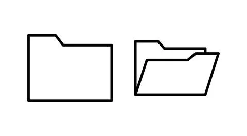 Folder icon vector. document folder icon Stock Illustration