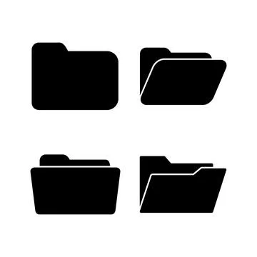 Folder icon vector. document folder icon Stock Illustration