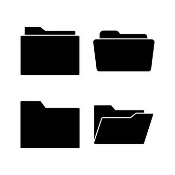 Folder icon vector. document folder icon Stock Illustration