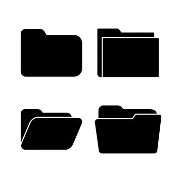Folder icon vector. document folder icon Stock Illustration