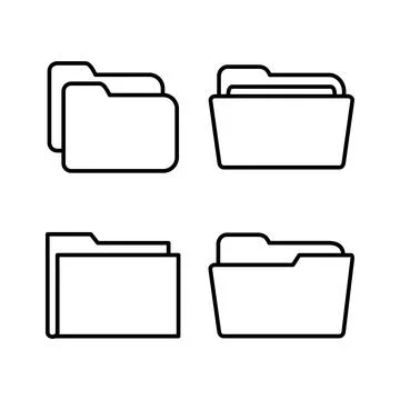 Folder icon vector. document folder icon Stock Illustration