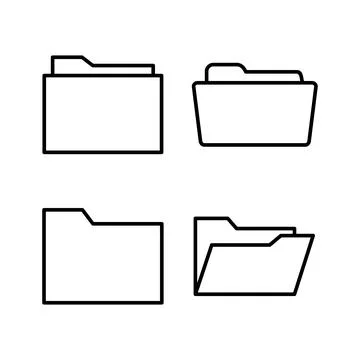 Folder icon vector. document folder icon Stock Illustration