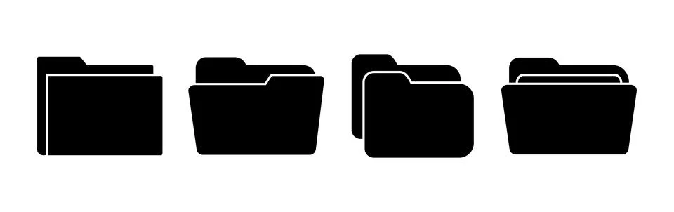 Folder icon vector. document folder icon Illustrazione stock