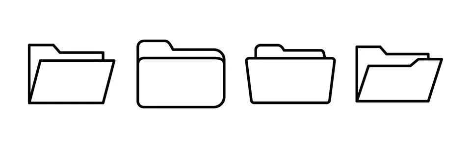 Folder icon vector. document folder icon Stock Illustration
