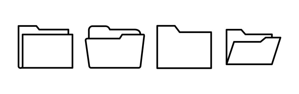 Folder icon vector. document folder icon Stock-Illustration