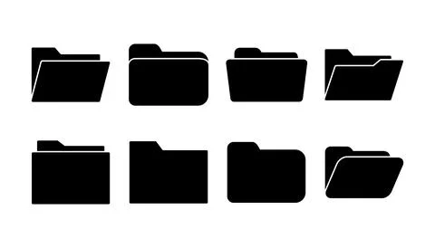 Folder icon vector. document folder icon Stock Illustration