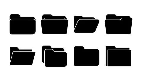 Folder icon vector. document folder icon Stock Illustration