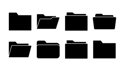 Folder icon vector. document folder icon Stock Illustration