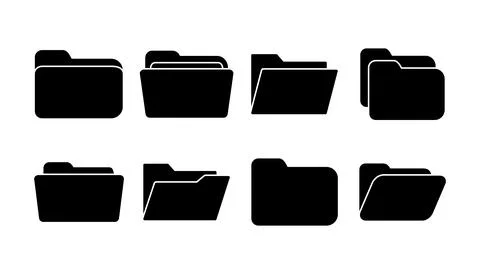 Folder icon vector. document folder icon Stock Illustration