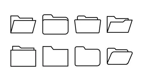 Folder icon vector. document folder icon Stock Illustration