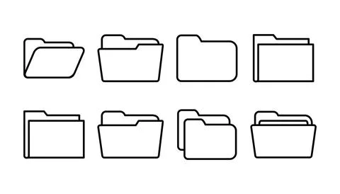 Folder icon vector. document folder icon Stock Illustration