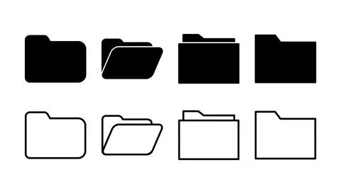 Folder icon vector. document folder icon Stock Illustration