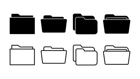 Folder icon vector. document folder icon Stock Illustration