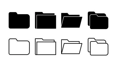 Folder icon vector. document folder icon Stock Illustration