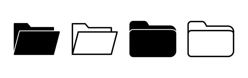 Folder icon vector. document folder icon Stock Illustration