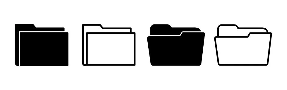 Folder icon vector. document folder icon Stock Illustration