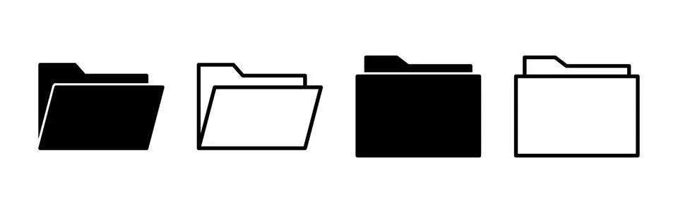 Folder icon vector. document folder icon Illustrazione stock