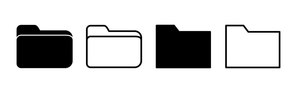 Folder icon vector. document folder icon Stock Illustration