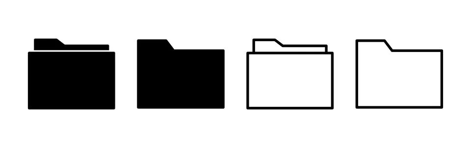 Folder icon vector. document folder icon Stock Illustration