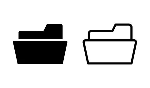 Folder icon vector. document folder icon Stockillustratie