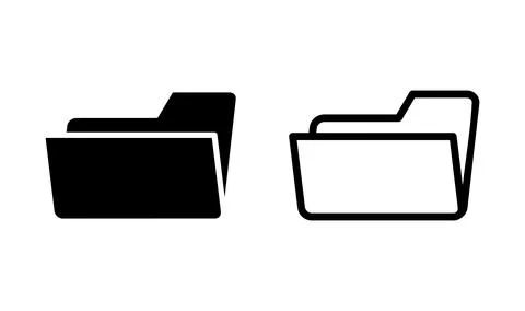 Folder icon vector. document folder icon Ilustración de archivo