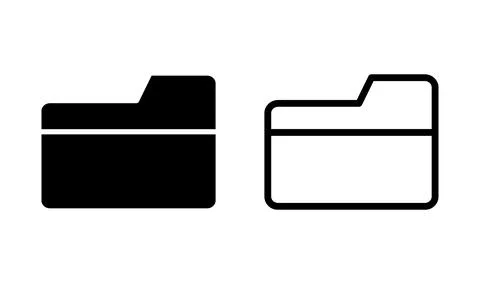 Folder icon vector. document folder icon Stock Illustration