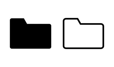 Folder icon vector. document folder icon Stock Illustration