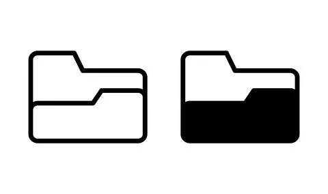 Folder icon vector. document folder icon Stock Illustration