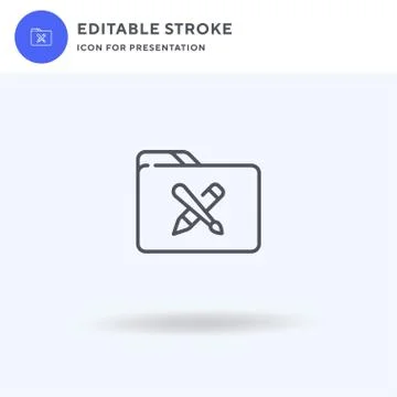 Folder icon vector, filled flat sign, solid pictogram isolated on white, logo Stockillustratie