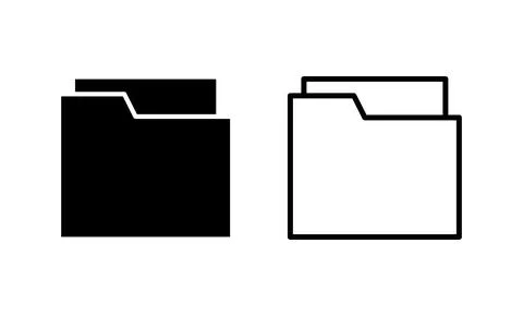 Folder icon vector. folder sign and symbol 스톡 일러스트