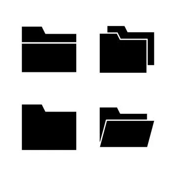 Folder icon vector. folder sign and symbol Stock Illustration